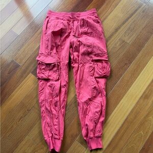 LuluLemon Pink Cargo Jogger Pants